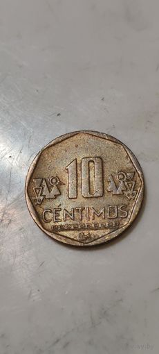 Перу 10 сентимос 2019