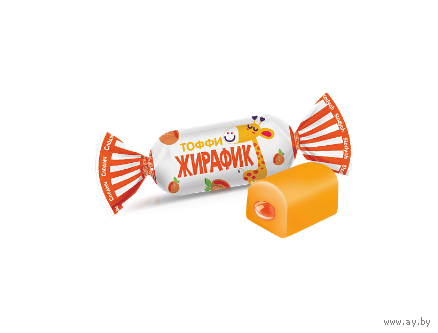 Обёртка от конфеты. Жирафик. Беларусь. Минск ф.Слодыч