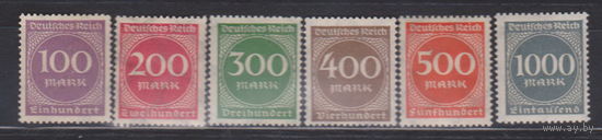 Германия третий рейх  Веймарская республика 1923 год лот 1  ЧИСТАЯ серия
