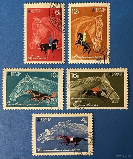 1968 СССР. Коневодство и конный спорт в СССР. Полная серия