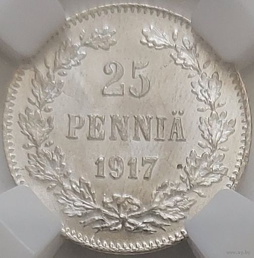25 пенни 1917 MS-64