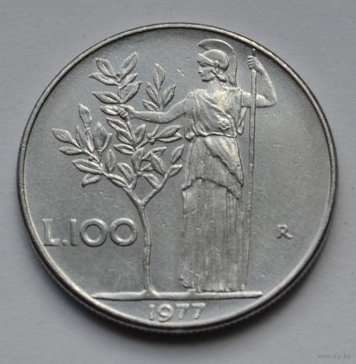 Италия, 100 лир 1977 г.