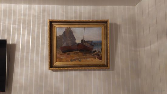 Довгялло Михаил Хрисанфович 1908-1978г живопись старинная ,картон масло,середина 20 века