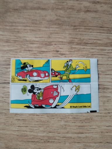 Вкладыш от жевательной резинки.