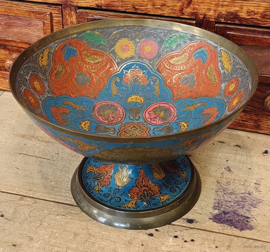 Фруктовница латунная из Индии