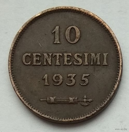 Сан-Марино 10 чентезимо 1935 г.
