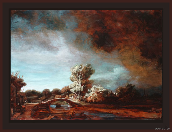 Картина пейзаж А. Серпин 2020г