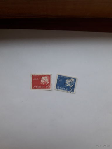 Марки Швеция Лауреаты Нобелевской премии 1905