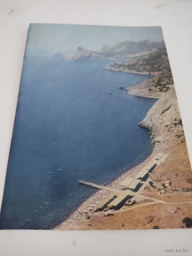 Чистая открытка "Крым. Новый Свет. Скала "Орел",фото М.Барабанова, 1974г.
