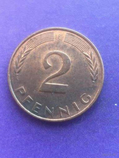 Германия ФРГ 2 пфеннига 1984 F