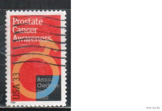 США-1999 (Мих.3138) , гаш., Простатит, Медицина(одиночка)