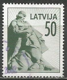 Латвия. Героический эпос Лачплесис. 1992г. Mi#332.