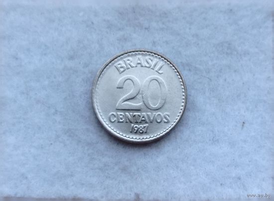 Werty71 Бразилия 20 сентаво 1987