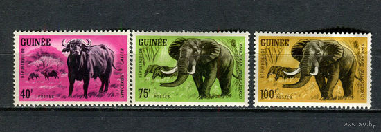 Гвинея - 1964 - Фауна - 3 марки. MNH.  (Лот 4Gw)-T4P1