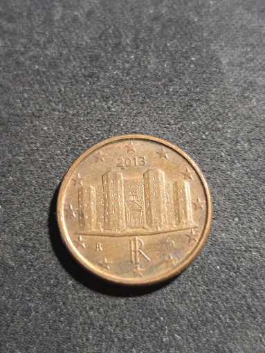 Италия 1 евроцент 2013