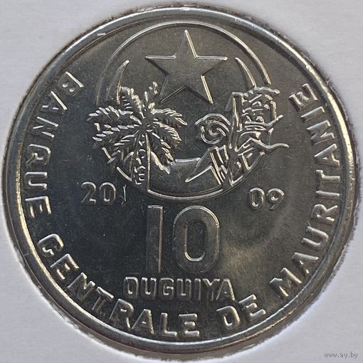Мавритания 10 угий 2009 г. В холдере
