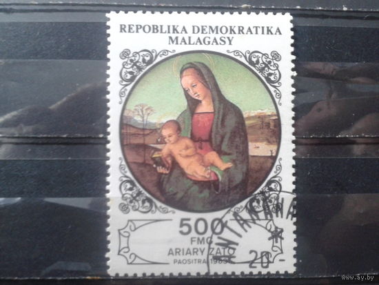 Магадаскар 1983 500 лет Рафаэлю, марка из блока