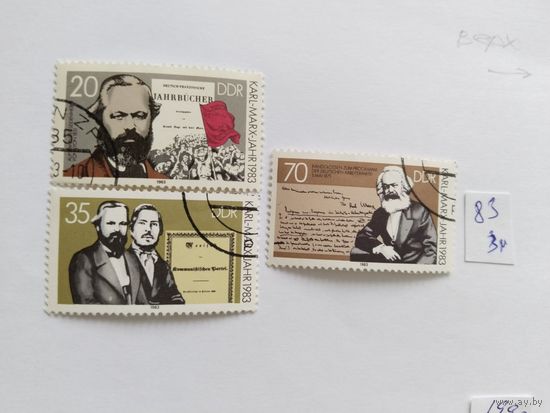 ГДР 1983 3 м К.Маркс