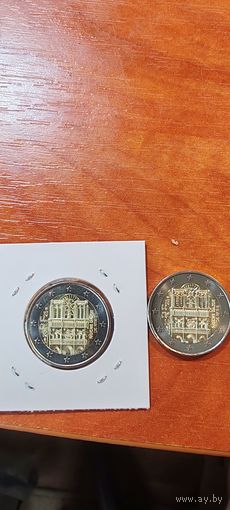 Франция 2 евро 2025г