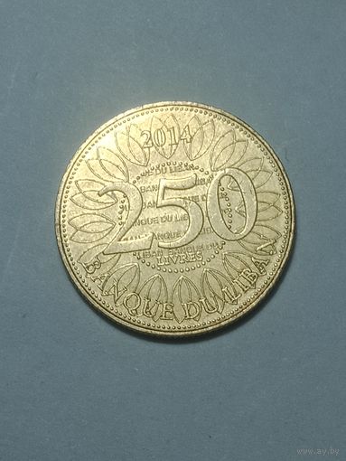 Ливан 250 ливров 2014 года .