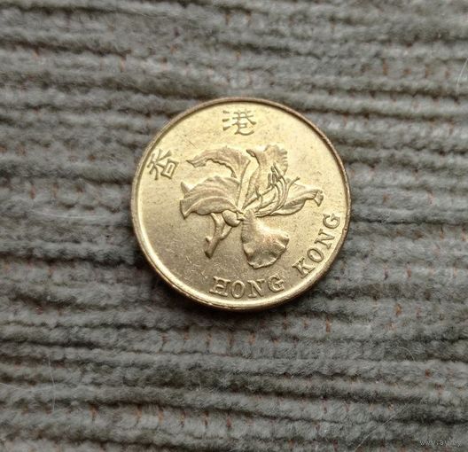 Werty71 Гонконг 10 центов 1998 цветок Баухиния