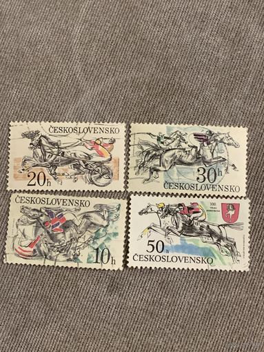 Чехословакия. Конные виды спорта. Полная серия