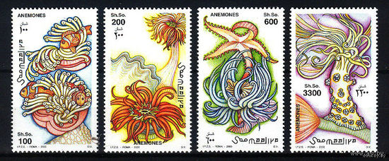 2000 Сомали. Актинии или морские анемоны  MNH