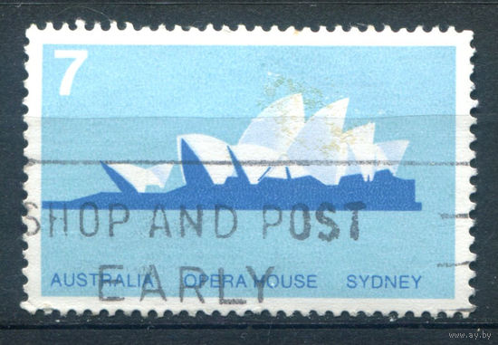 Австралия - 1973г. - открытие нового дома оперы, перфорация 15:14 - 1 марка - полная серия, гашёная [Mi 537]. #3-WB-91-A-1