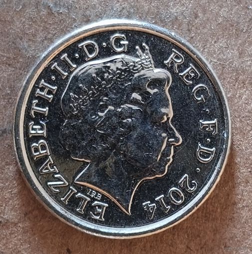 Великобритания 5 пенсов, 2014 г., КМ# 1109d