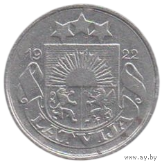 Латвийская Республика (I Республика, Латвия). 10 сантимов 1922