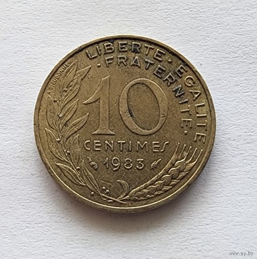 Франция 10 сантимов, 1983