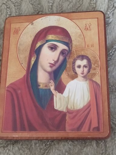 Икона Богородица с младенцем 14/12