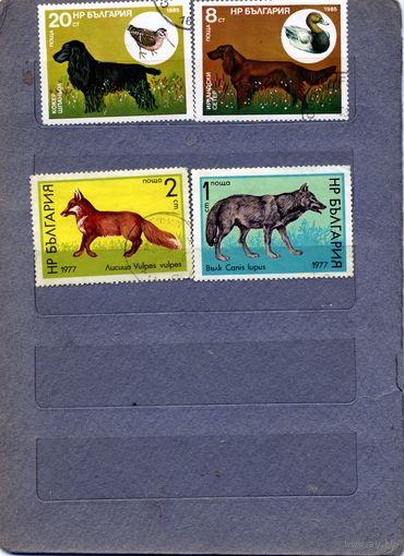 БОЛГАРИЯ, 1976,  ФАУНА, СБОРНЫЙ ЛОТ по 20 коп шт 4м  гашеная