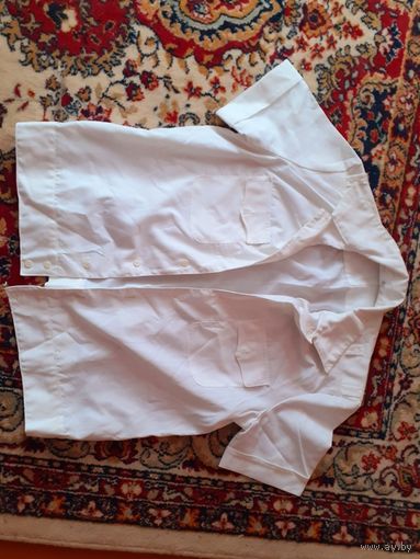 Сорочка белая форменная размер 48 хлопок 100%