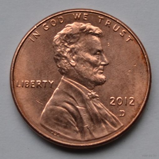 США, 1 цент 2012 г. D