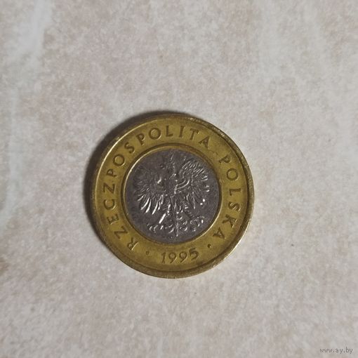 2 злотых 1995 Польша.