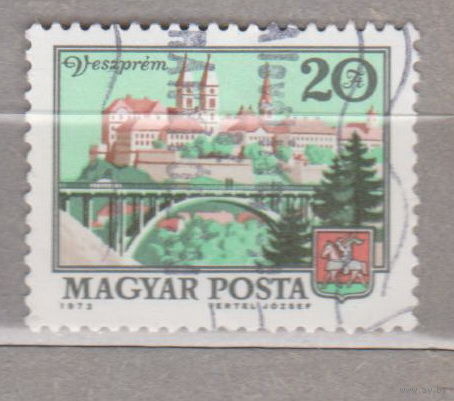 Архитектура Замки Городские пейзажи  Венгрия 1973 год  лот 1028 МОЖНО ОТДЕЛЬНО