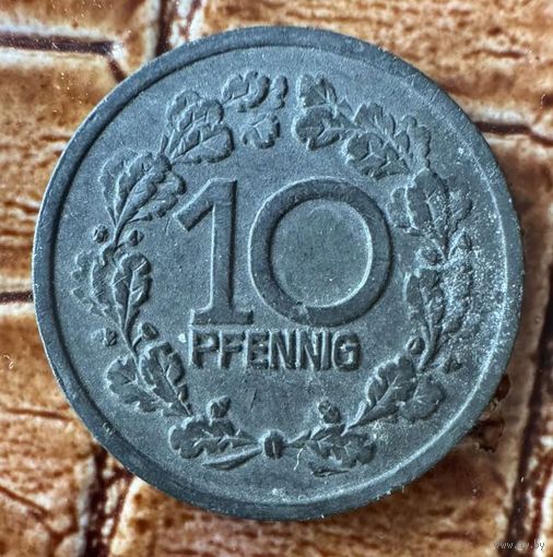 Монета 10 пфеннигов 1918 год. Фохвинкель. Веймарская республика.
