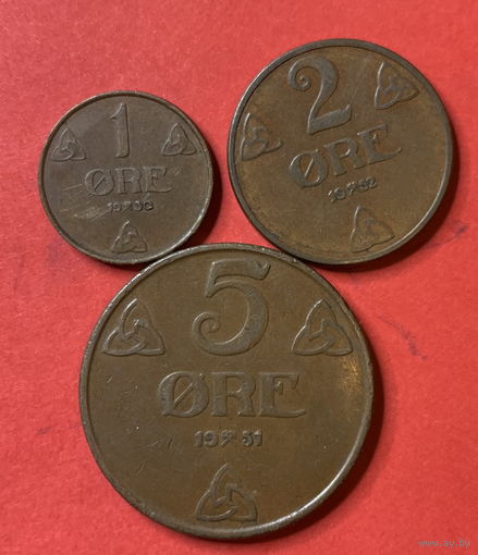 Норвегия 3 монеты