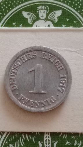 Германия 1 пфенниг 1917 F