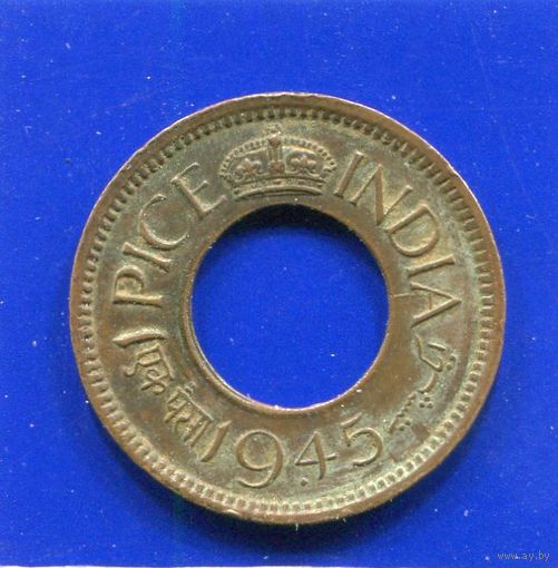 Британская Индия 1 пайс 1945 , Бомбей