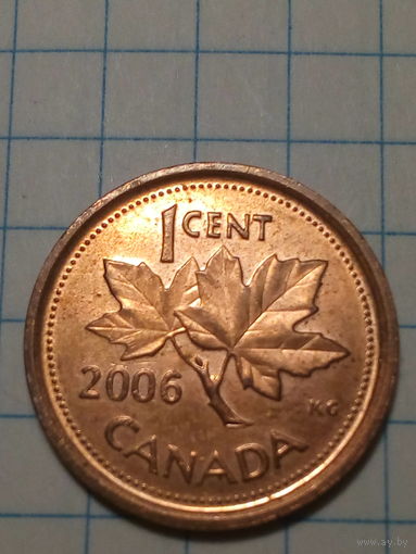 1 цент  Канада 2006  год.