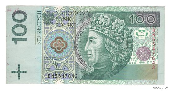 Польша 100 злотых 1994 года. Редкий год