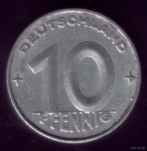 10 пфеннигов 1950 год ГДР