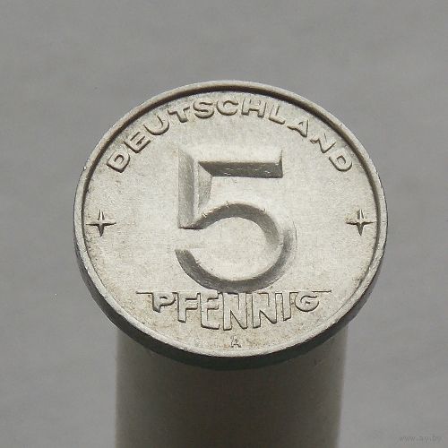 Германия 5 пфеннигов 1952 A