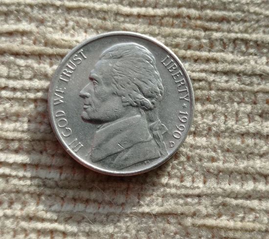 Werty71 США 5 центов 1990 D Белый дом Джефферсон