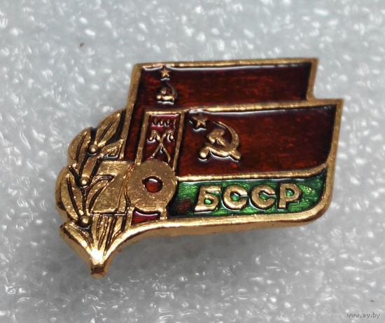 Значок.70 лет БССР #0743