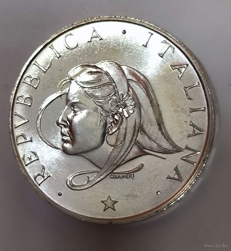 500 лир 1987 год семьи яркий штемпельный блеск