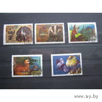 Марки СССР 1975.  4497-4501. Фауна СССР . Серия из 5 марок гашеные. 4497-4501.