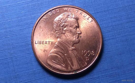 1 цент 1998 D. США.